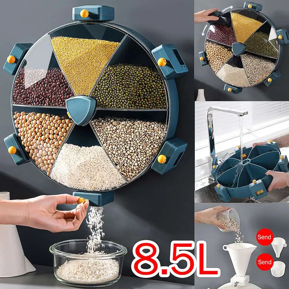 Контейнер кухонный поворотный большого объема л|Коробки и ящики для хранения| |