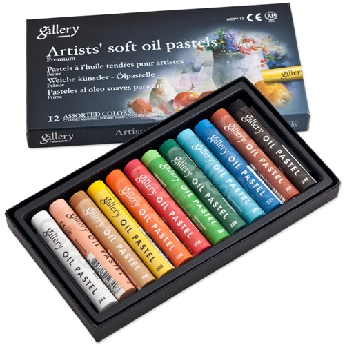Пастель масляная Mungyo Gallery Soft Oil мягкая профессиональная 12 цветов - купить по