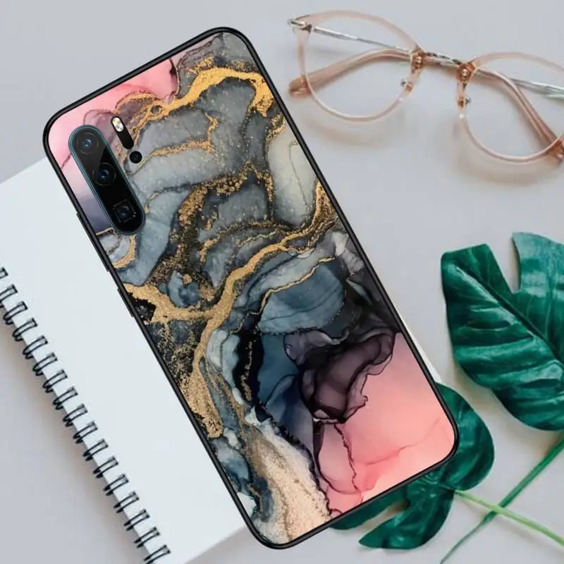 

Dark Blue Marble Pattern Phone Case For Huawei honor Mate P 9 10 20 30 40 Pro 10i 7 8 a x Lite nova 5t