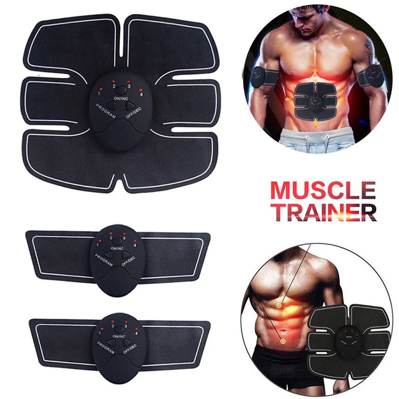 Стимулятор мышц живота электро Электростимуляция EMS ABS для гимнастики фитнеса дома машина строительство тела рука бицепс массажер