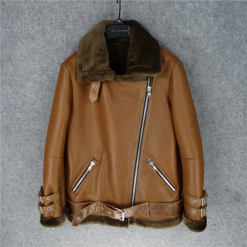 Брендовое Женское пальто из овечьей кожи 2020 100% шерсти кашемировая подкладка