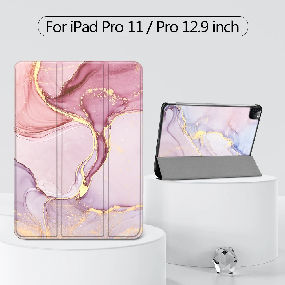 

Чехол MTT 2021 для iPad Pro 11 12,9 3-го 4-го поколения, Магнитный Флип-стенд из искусственной кожи, умный чехол для планшета, чехол, автоматический режим...