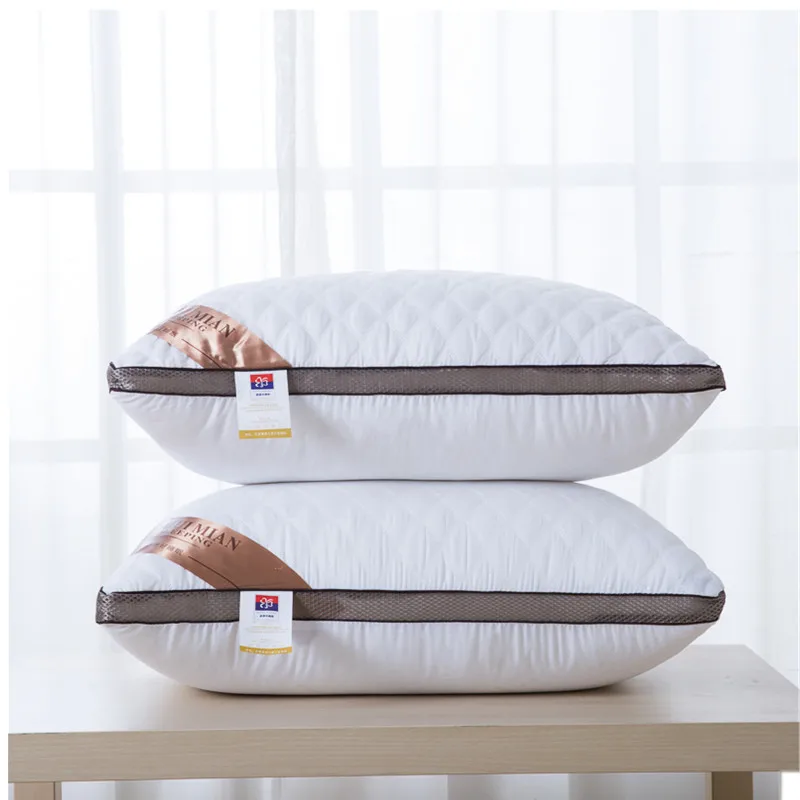 1 шт. Высококачественная стандартная шелковая подушка для отелей моющаяся