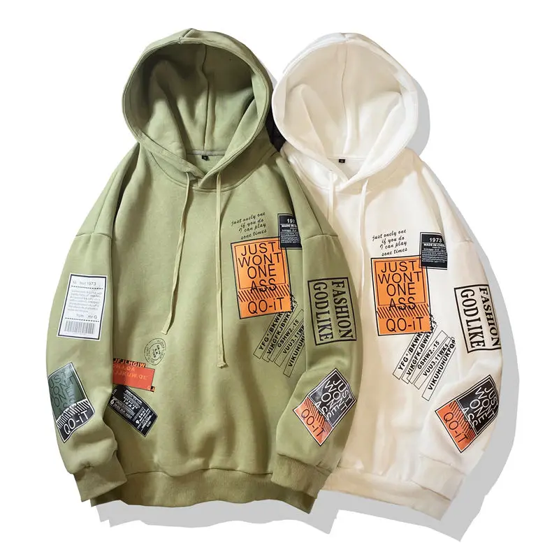 

Популярные осенние мужские толстовки с капюшоном, 8 цветов, пуловер для студентов и подростков с белым принтом, лидер продаж