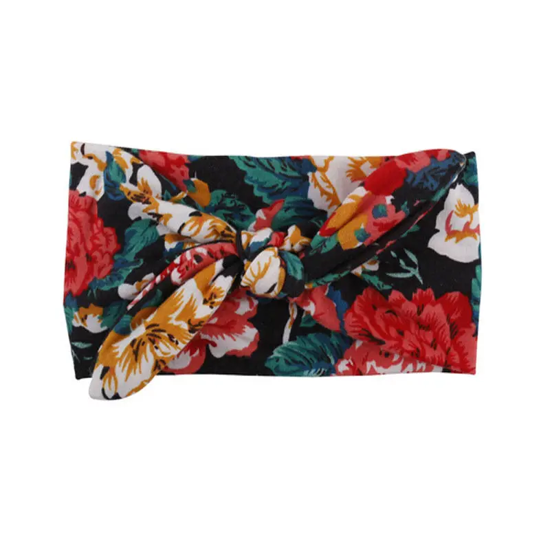 Cinta el&aacute;stica para el pelo para reci&eacute;n nacido, bandana Bohemia colorida para beb&eacute;, tocado bonito y dulce, lazo-2