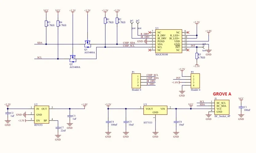M5Stack новейший мини-блок сердечного ритма MAX30100 модуль датчика для Arduino/низкая мощность сердечный ритм кислородный импульсный секционный интерфейс IEC