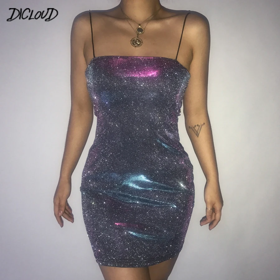 Пикантные босоножки на высоком каблуке Blingbling Платья Женская мода Спагетти