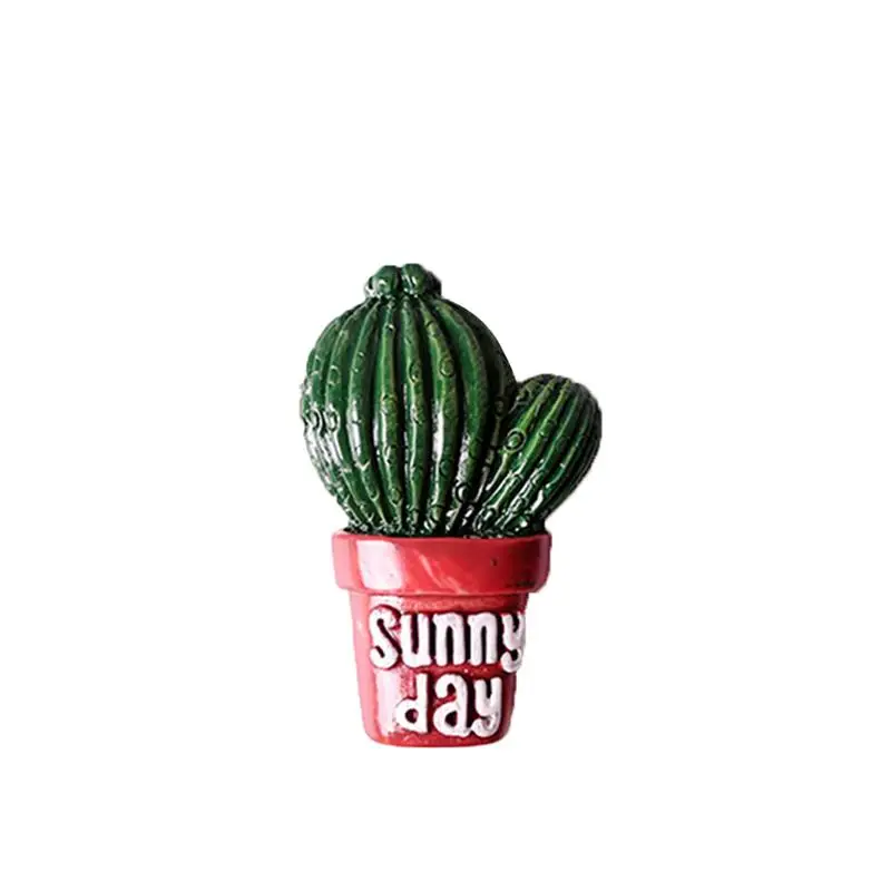 Магнитная наклейка на холодильник магнитная бонсай кактус мультяшный Офисная