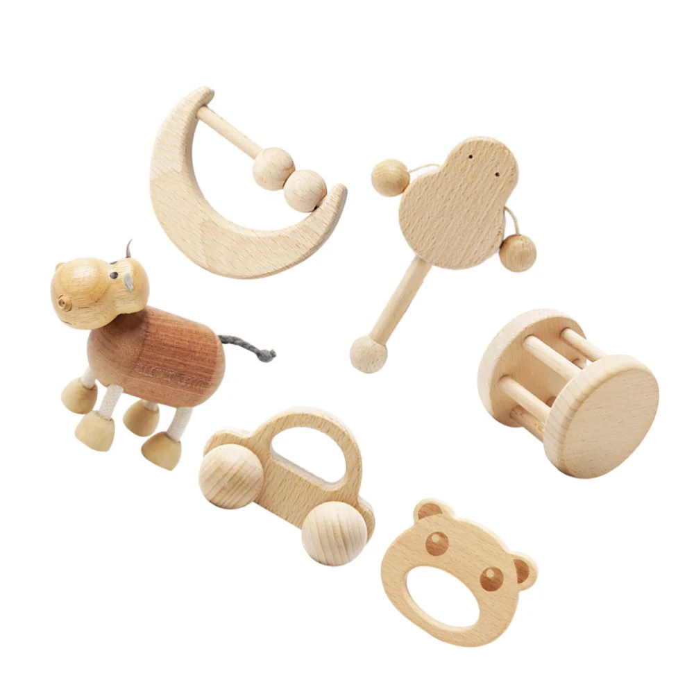 

6pcs Baby Hand Rattles Musical Instruments Early Education Toys for Toddler