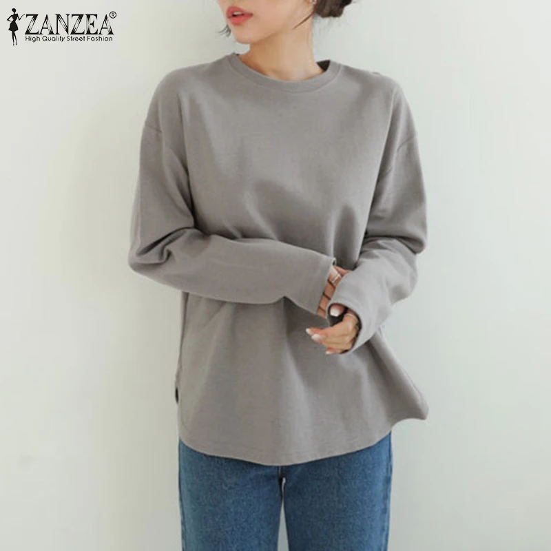 

Женские толстовки, модные женские топы с круглым вырезом, осень 2022, необычный Свободный пуловер оверсайз с длинным рукавом, повседневный од...