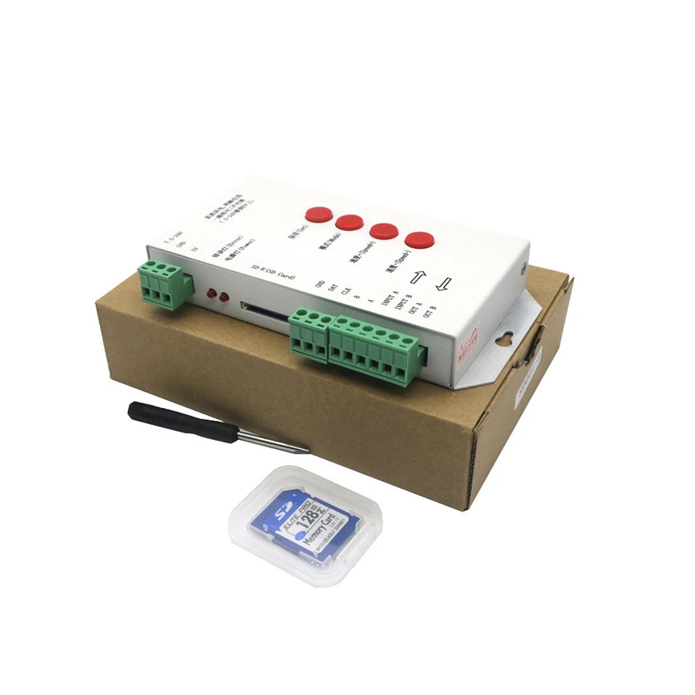 Контроллер светодиодной ленты T1000S RGB 2048 пикселей светодиодный контроллер