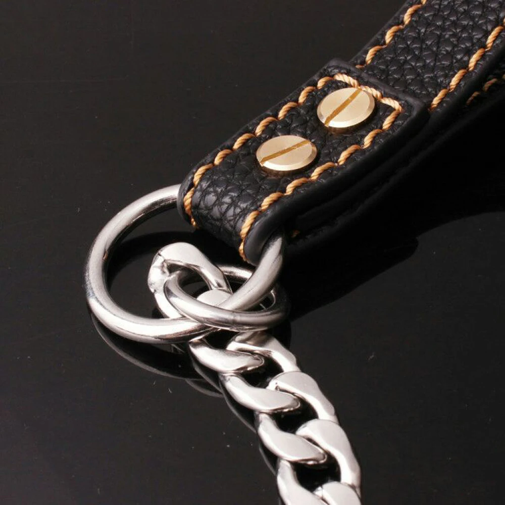 Сверхмощный поводок из нержавеющей стали для собак металлическая цепь крупных