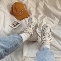 ins popular reflect light old daddy shoes women harajuku ulzzang joker basis wind sneakers for female casual streetwear shoes