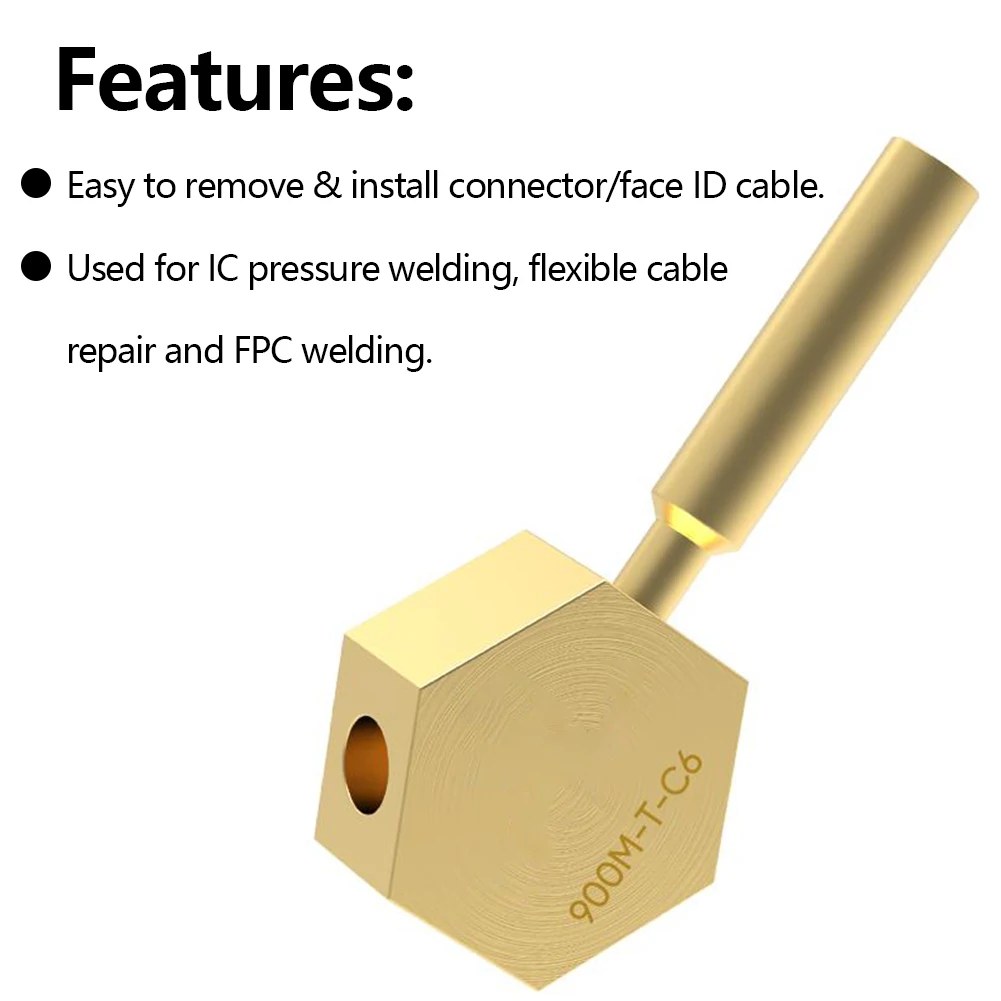 

Pure Copper Removable Desoldering Electric Solder Iron Mini Honeycomb Structure For 900M-T-C6 Miniature Universal Heating Table