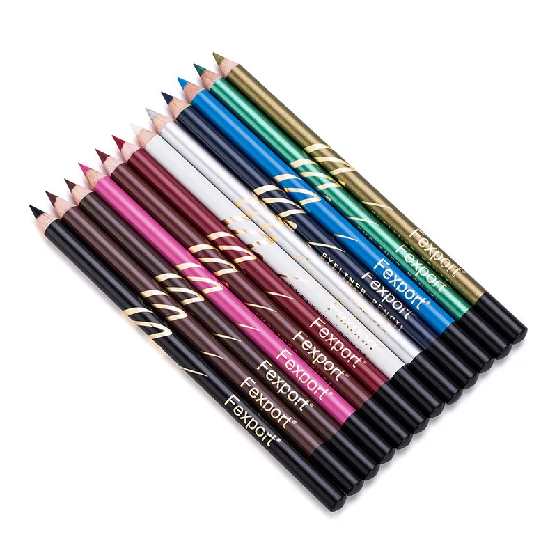 6/12 шт. карандаши для макияжа губ подводка глаз красочная водостойкая долговечная