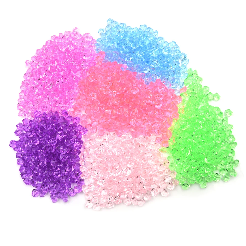 200 шт Искусственный цветной аквариум пластиковая прозрачная ваза декоративный