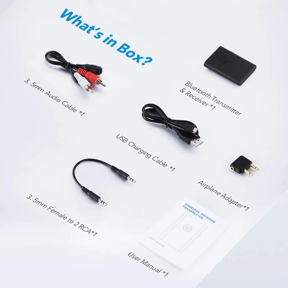Bluetooth 5,0 Aptx с низкой задержкой RCA Aux 3,5 мм стерео аудио тв передатчик музыкальный ресивер с адаптером полета самолета