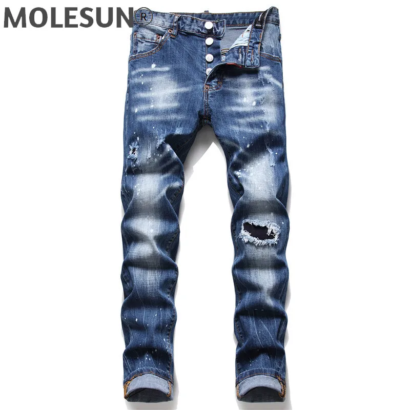 

Брендовые европейские байкерские джинсы dsq2, мужские облегающие джинсовые Брюки dsq, мужские джинсовые брюки на молнии, синие брюки-карандаш ...