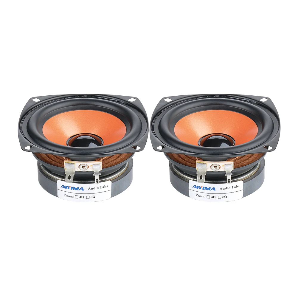 2 шт. Hi Fi Стереодинамик AIYIMA 3 5 дюйма 4 Ом 20 Вт|Комплекты АС| |