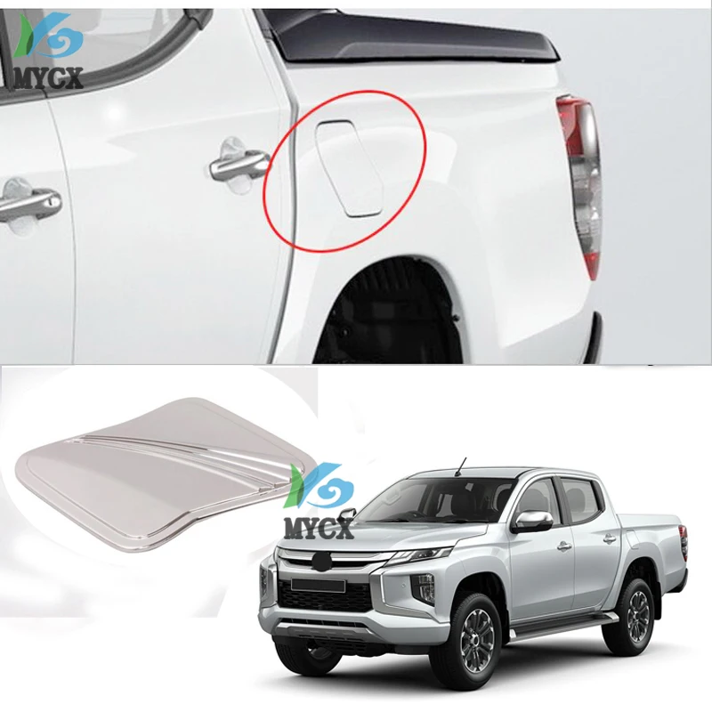 

For Mitsubishi L200 Triton 2019 2020 Ram 1200 ABS Chrome fuel tank cap decoration sticker