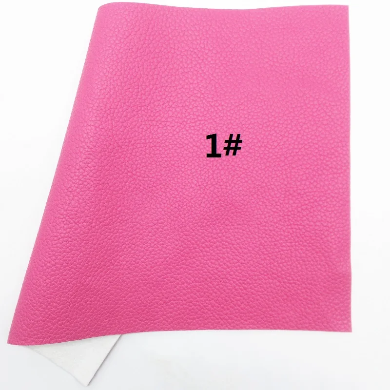 Розовый Блестящий холщовый лист 8x11 дюймов личи точечная искусственная кожа для