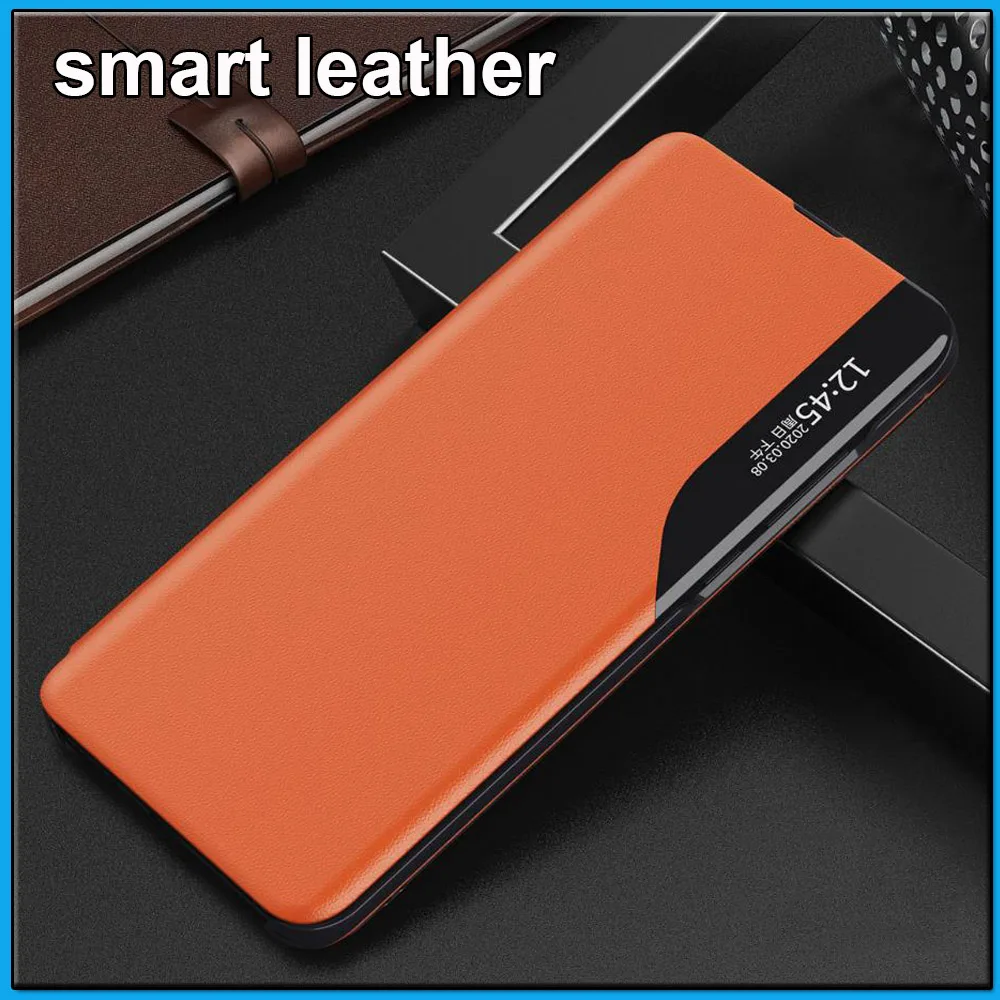 Флип-чехол Smart View для Xiaomi Redmi Note 8 Pro 8T 9A 9C 9S max Leatehr чехол-подставка POCO X3 NFC mi 10 mi10 pro