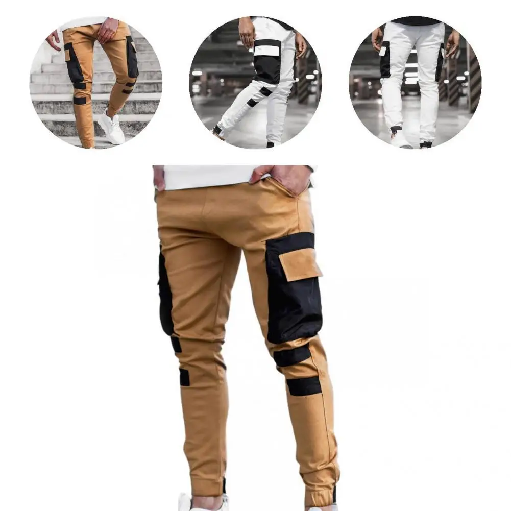 

Men Sweatpants Fashion Non-allergenic Delicate Men Splicing Sports Trousers for Sport Cargo Pants Track Pants