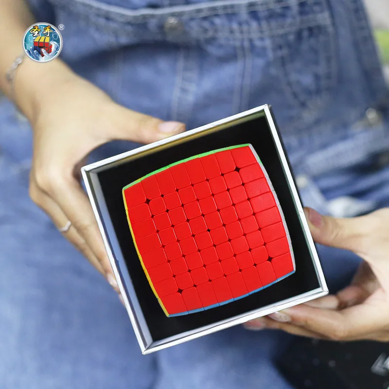 

8 Layers colorful bread-shaped puzzle cube with gift box the best Christmas gifts for your babies