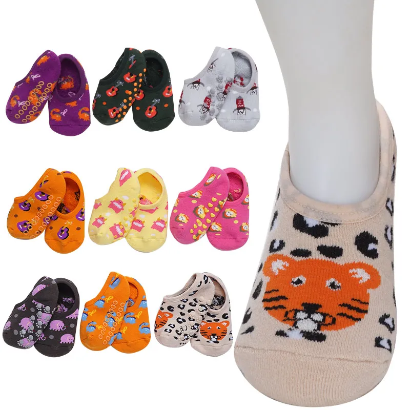 Милые детские носки серии Тигр для младенцев Мультяшные хлопковые короткие