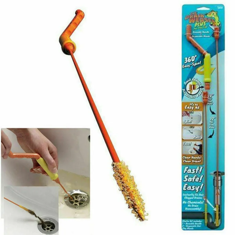 Поворотный канал для углубления средство очистки шерсти дренажное волос бытовая