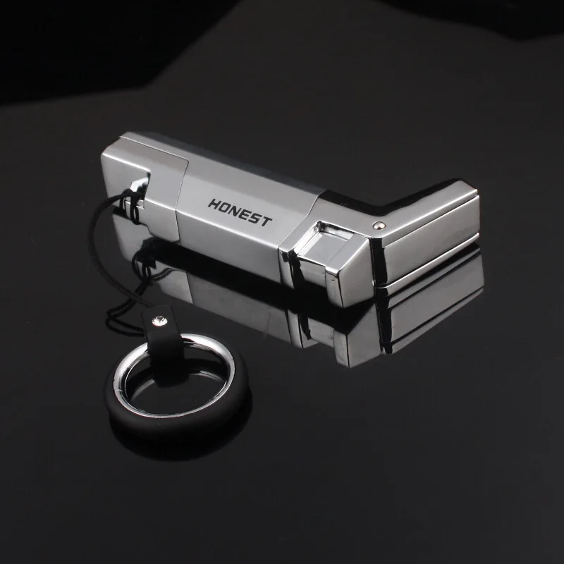 Пистолет распылитфонарь струйная зажигалка металлическая турбо ветрозащитная