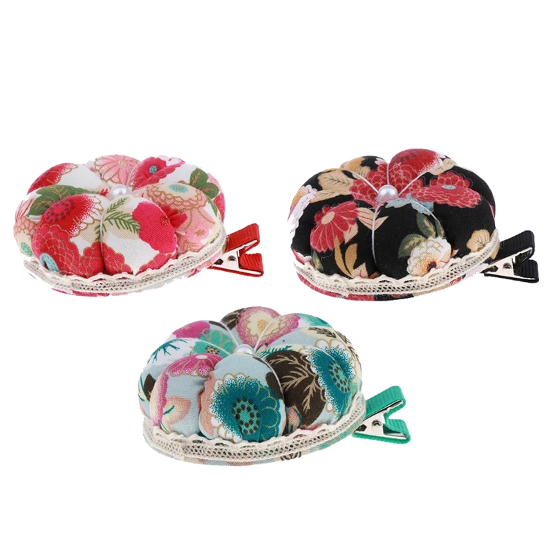 1 шт. милые игольчатые подушечки в виде тыквы с цветочным узором зажимом швейные