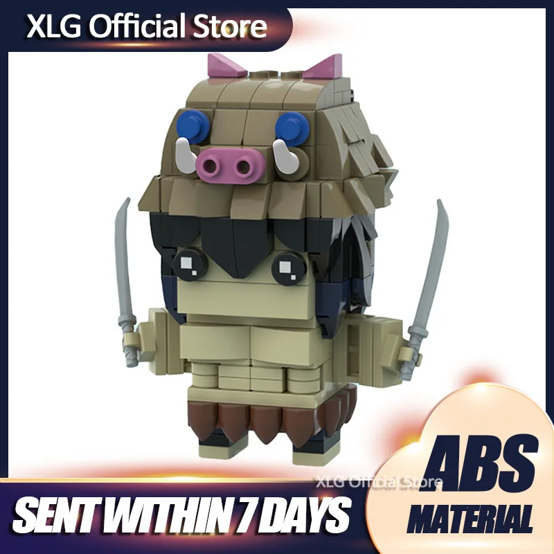 

Конструктор MOC Hashibira Inosuke Brickheadz «сделай сам», аниме модель персонажа, рождественские подарки, коллекционный набор блоков, игрушка на Рождест...
