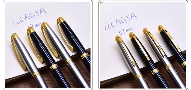 CCCAGYA C030 Классическая вращающаяся металлическая шариковая ручка для изучения офисных канцелярских принадлежностей школьный подарок ручка и гостиничная деловая письменная ручка