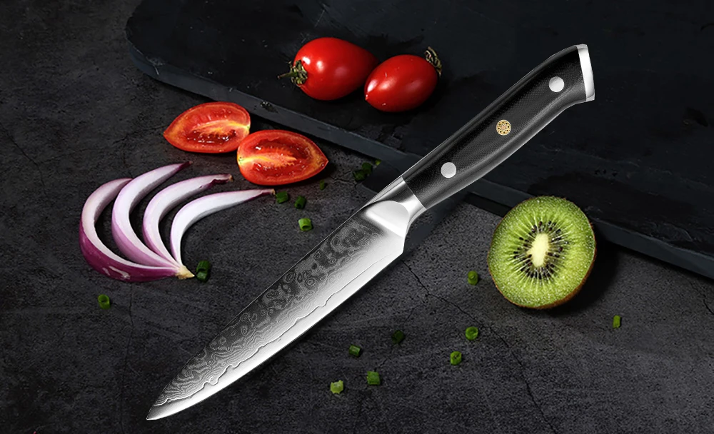 XITUO Дамасские кухонные ножи 5 дюймов 67 слоев японская Дамасская сталь VG 10 шеф нож