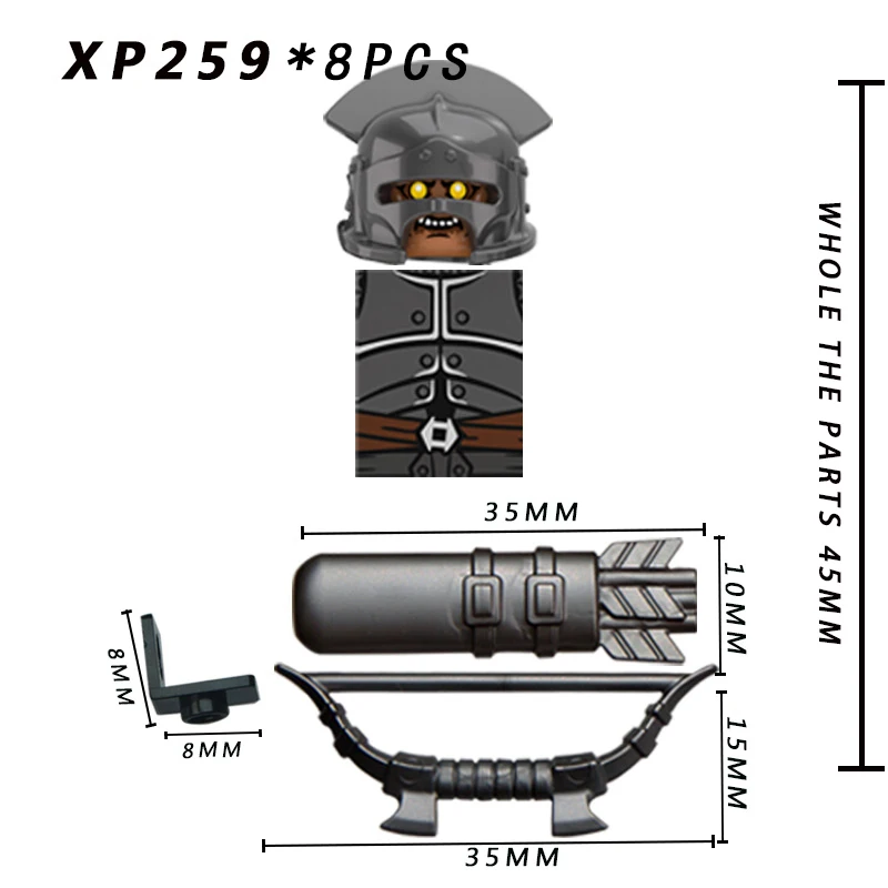 Koruit KT1033 властские кольца Uruk hai Archer Тяжелая пехота арбалет штурмовой командующий