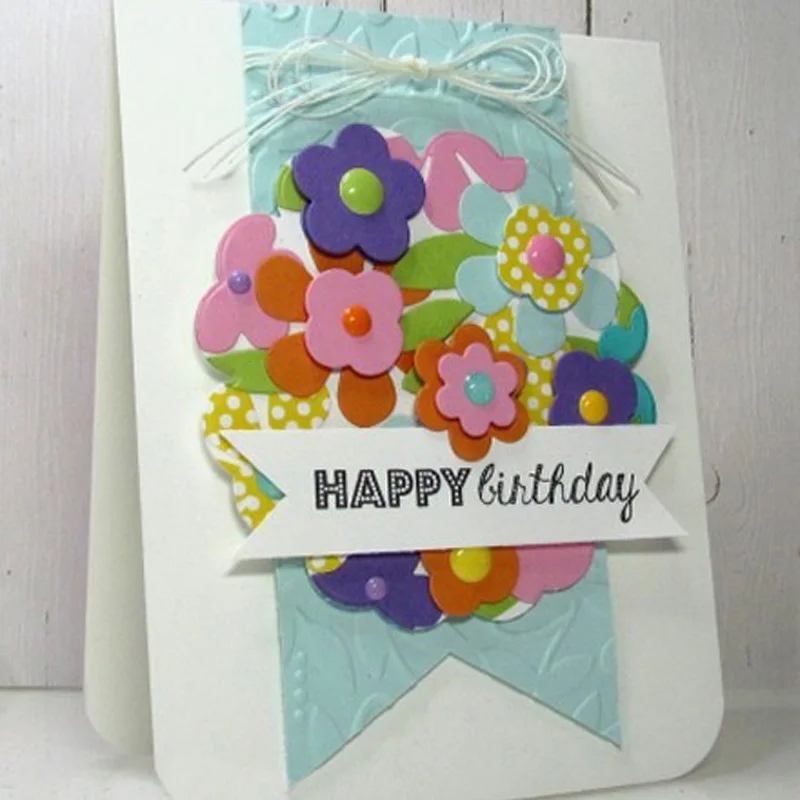 Металлические трафареты для вырезания цветов в горшке изготовления карточек