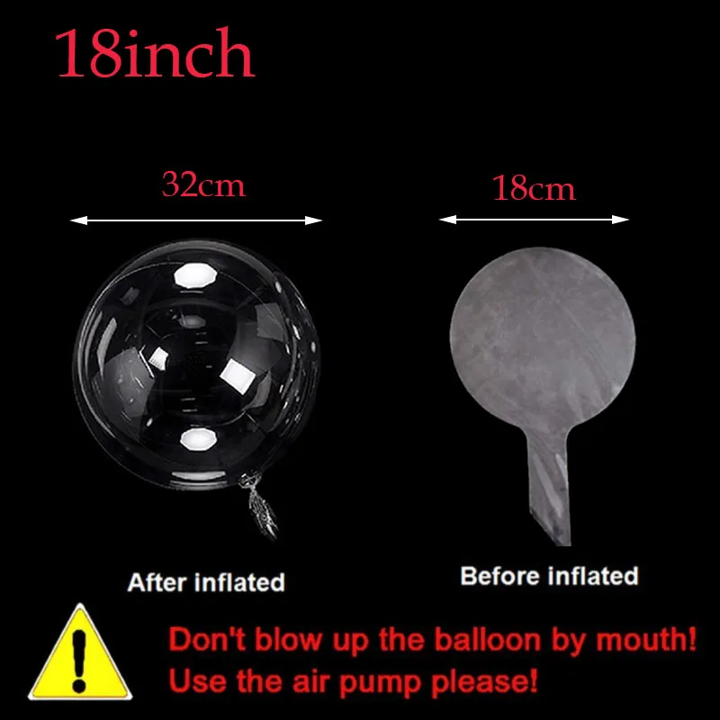 

Прозрачные шары PartiesTour 10 шт., 8/10/18/20/24 дюймов