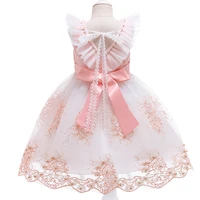 3 10y flower toddler tutu dress kids dresses for girls clothes children costume lace princess party wedding dress girl lacing