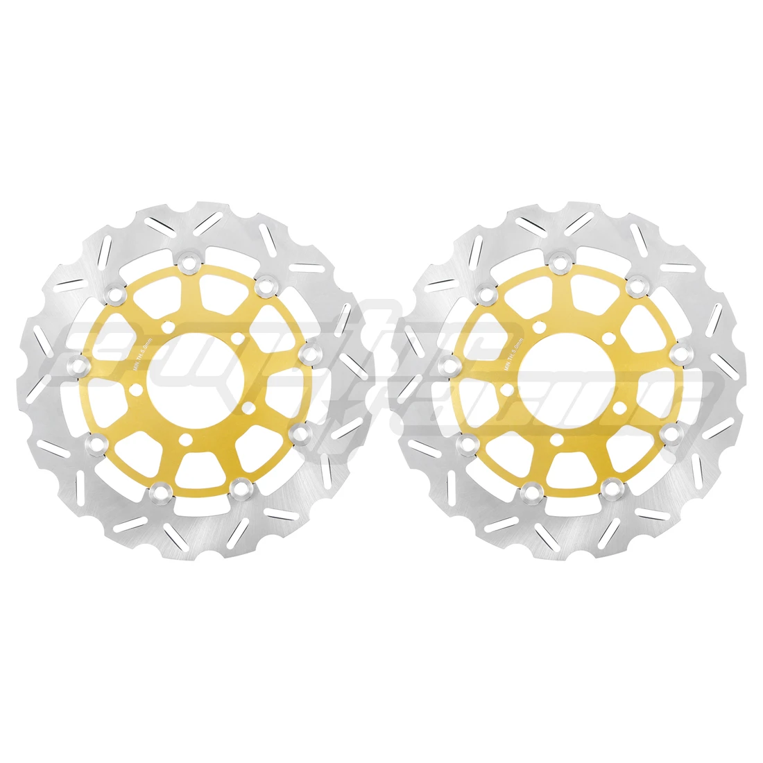 

Motorcycle Front Floating Brake Discs Rotors For KAWASAKI ER-6F ER-6N non ABS 2006-2014 KLE650 Versys Non ABS 2007-2014 Gold