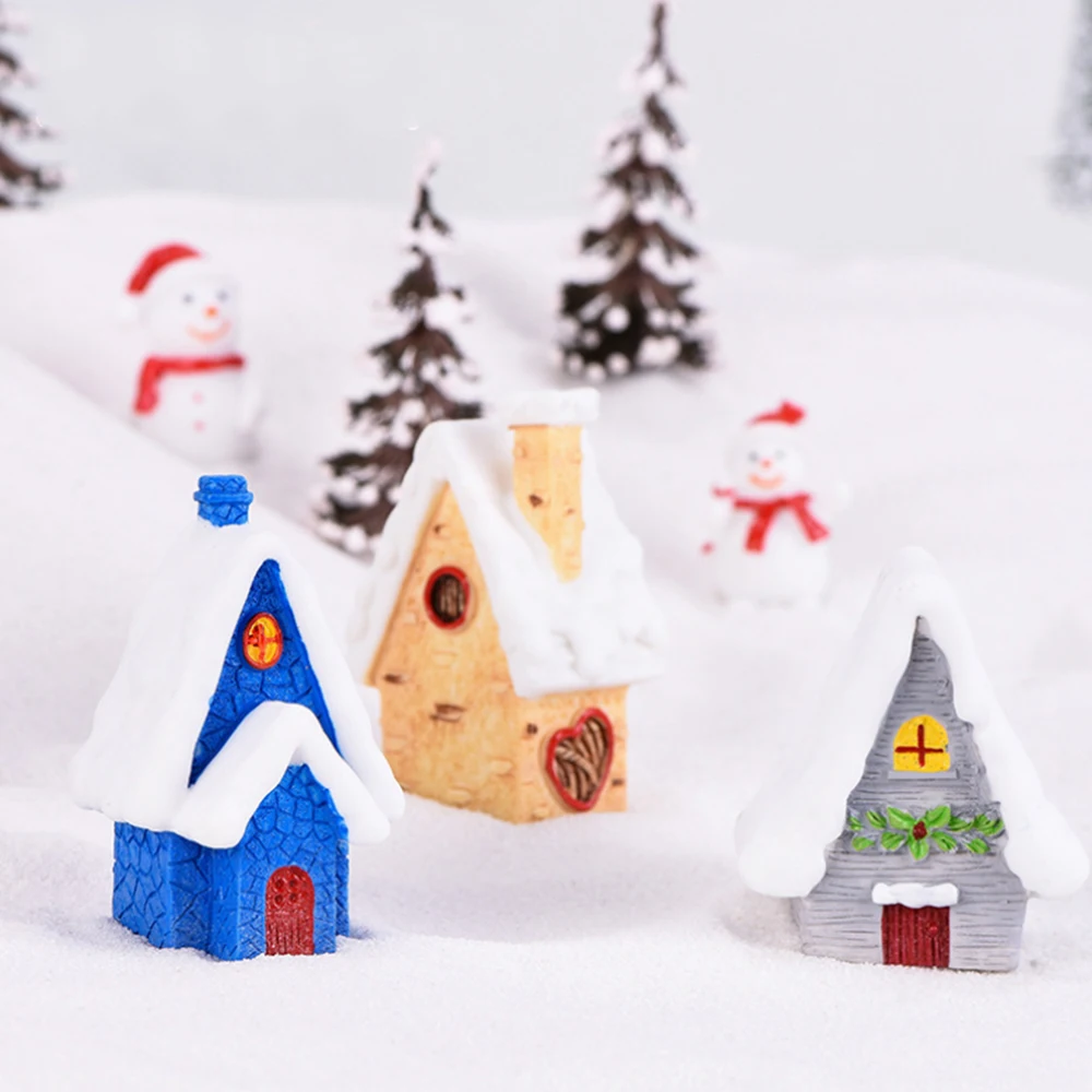 2019 новый милый Праздничный Рождественский домик микро Снежный пейзаж домашние