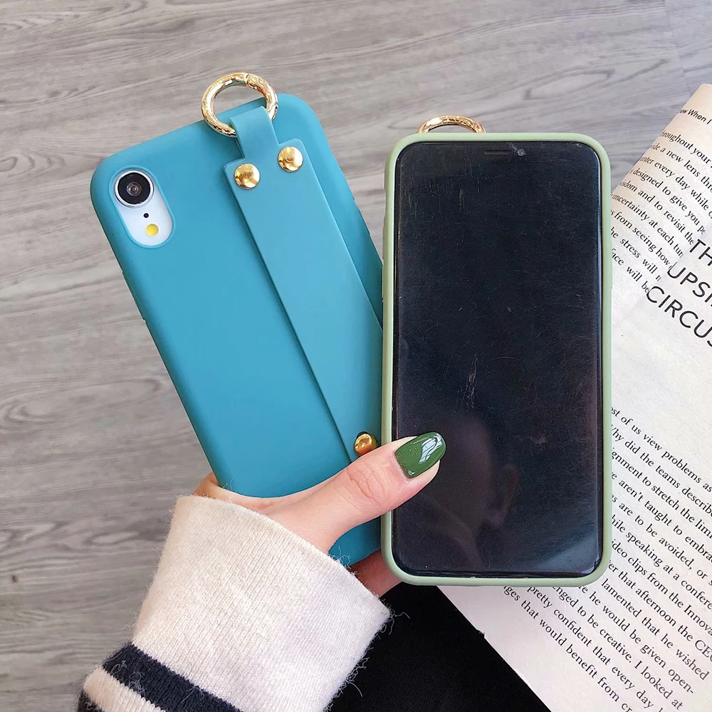 TIKITAKA для iPhone 11 pro Max XR X XS Max 6 7 8 Plus, яркий цвет, ремешок на запястье, мягкий силиконовый защитный чехол для iPhone 11