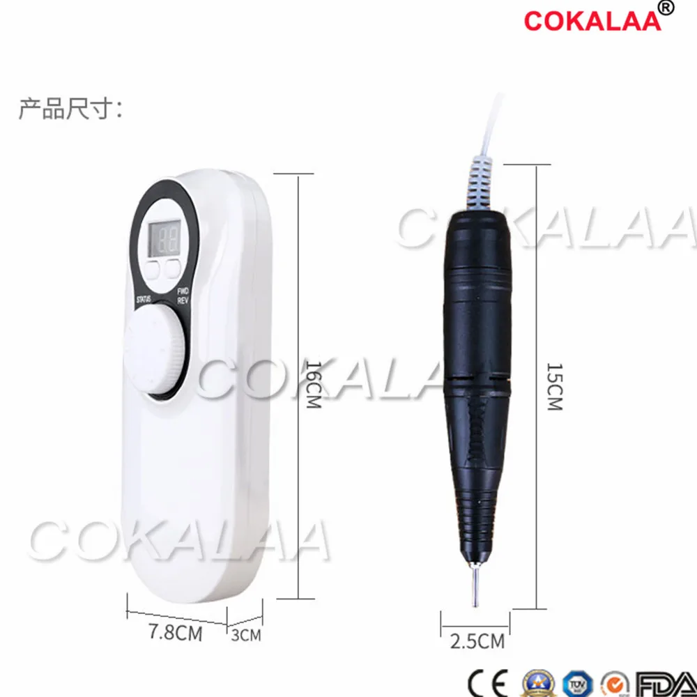 Стоматологическая переносной полировщик ногтей мини микро бесщеточный