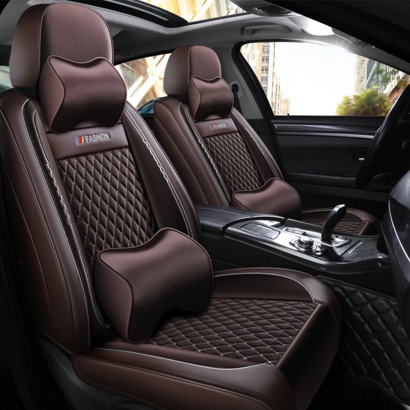 Чехол для автомобильного сиденья с полным покрытием чехлы из льняного волокна bmw