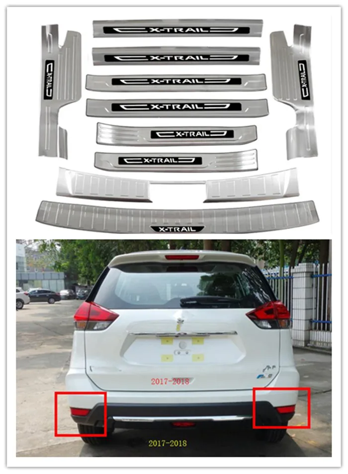 Накладка на дверной порог из нержавеющей стали для- Nissan X-Trail X Trail XTrail T32 приветствуется отделка педалей аксессуары для стайлинга автомобилей