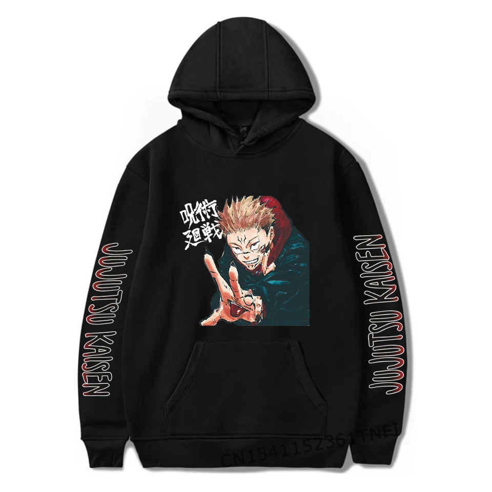 

Jujutsu Kaisen Hoodies Comics Hooded Tops Streetwear Men's Hoodie Daily Casual Unisex Oversized Clothes Japan For Clothes