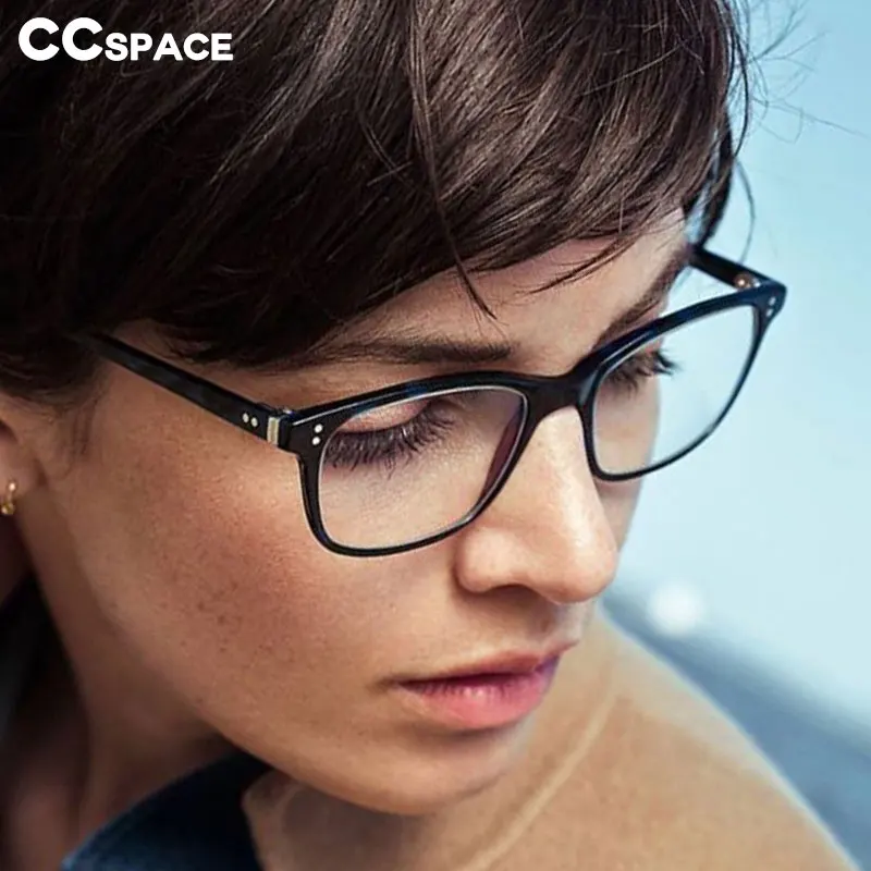 47019 TR90 квадратная оправа для очков с заклепками мужчин и женщин оптические модные