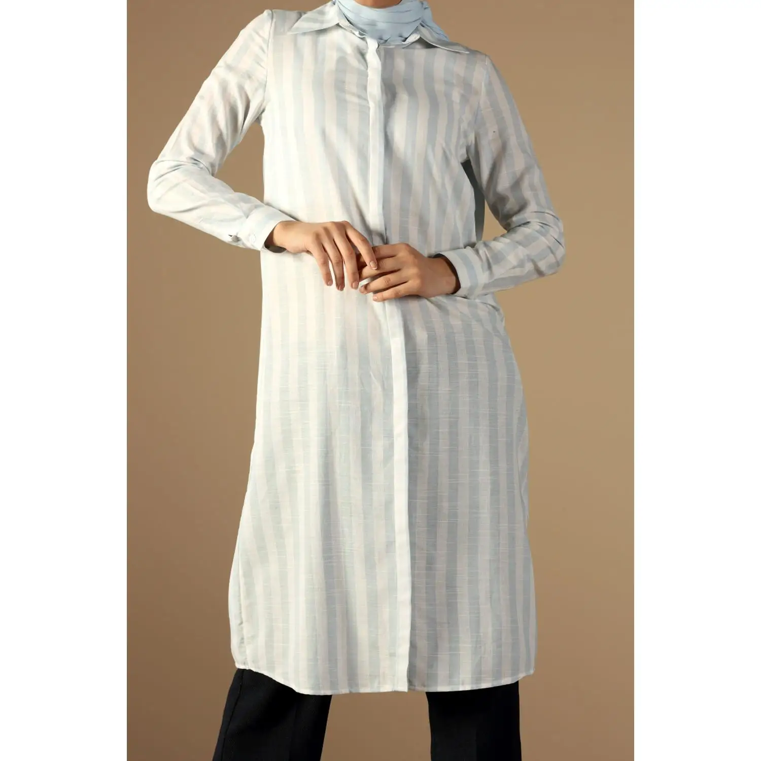 Туника в полоску со скрытыми пуговицами | Тематическая одежда и униформа