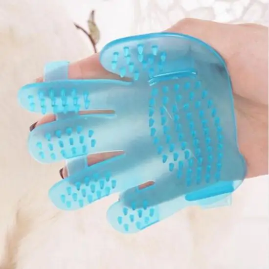 Blue bath brush Щетка для домашних собак, перчатки, шерстяные перчатки, перчатки "Кошка", перчатки для ухода за кошками, перчатки для домашних животных для кошек, аксессуары для собак для маленьких собак - Цвет: Blue bath brush