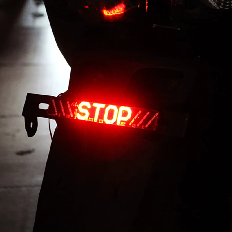 Универсальный светодиодный стоп сигнал 3 в 1 для мотоцикла лампа полоску